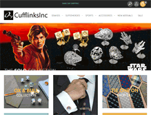 Tablet Screenshot of cufflinksinc.com